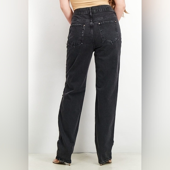 NWT Free People Women High Waisted Straight Leg Jeas $98 - Picture 4 of 11
